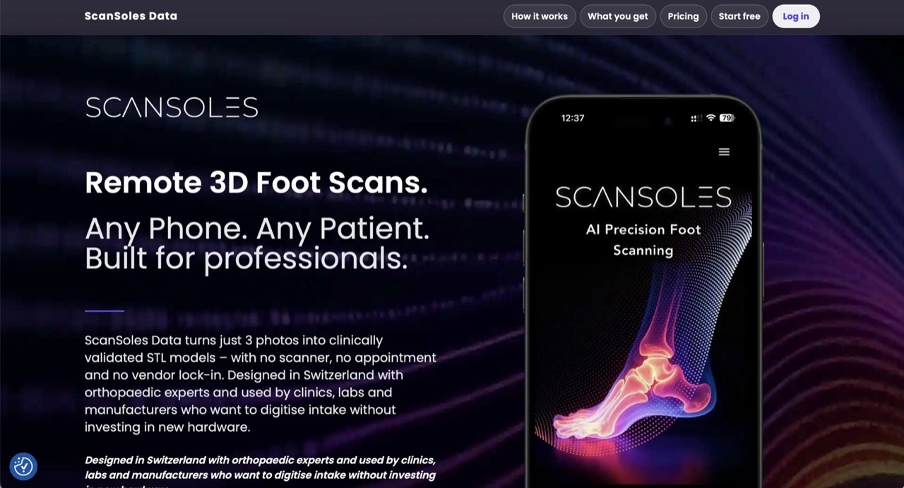 ScanSoles AI 3D foot-scanning app